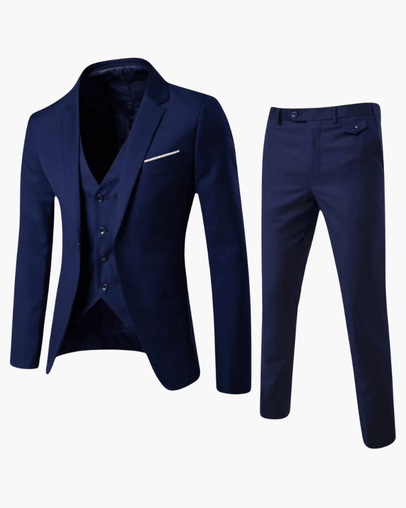 Costume 3 Pièces Premium Homme | Coupe Moderne & Formelle