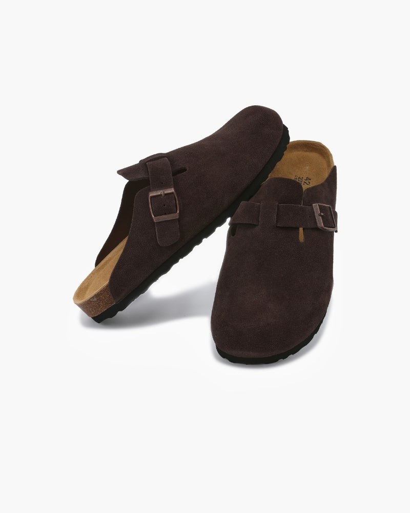 Sabot homme en daim à boucle | Élégance Décontractée
