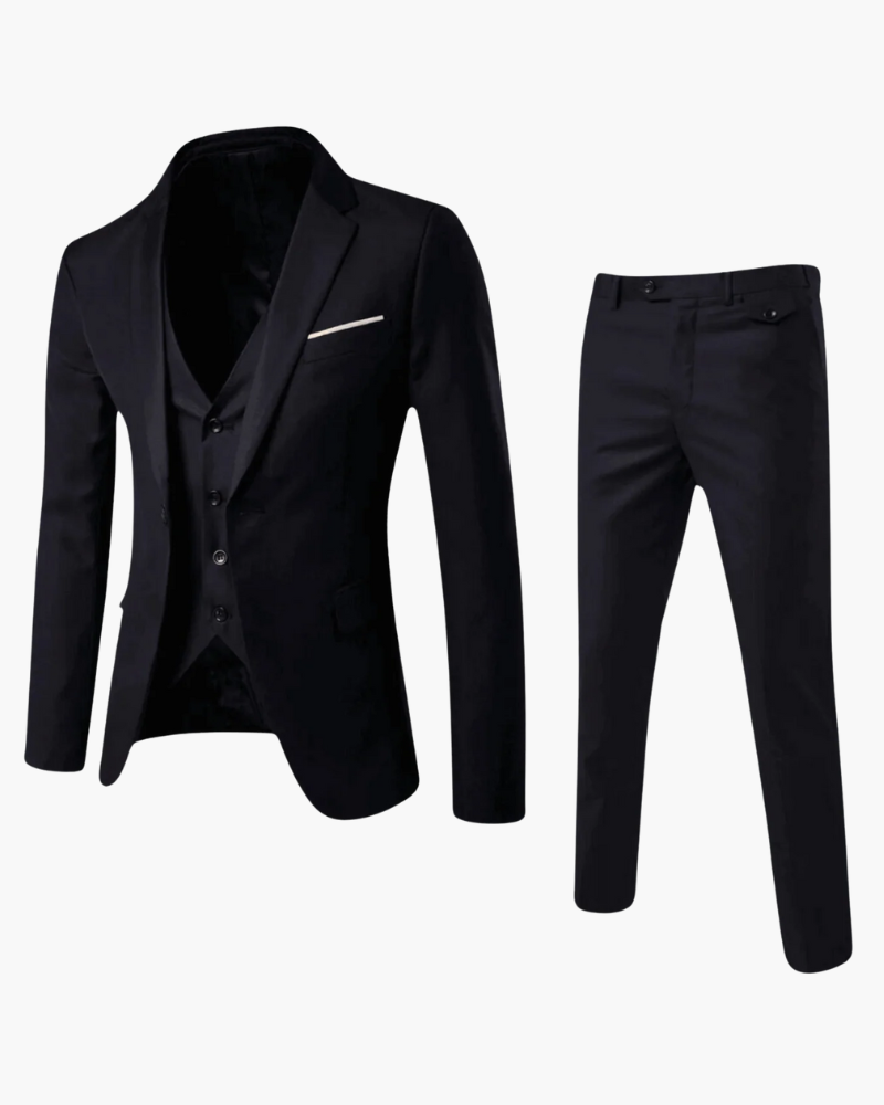 Costume 3 Pièces Premium Homme | Coupe Moderne & Formelle
