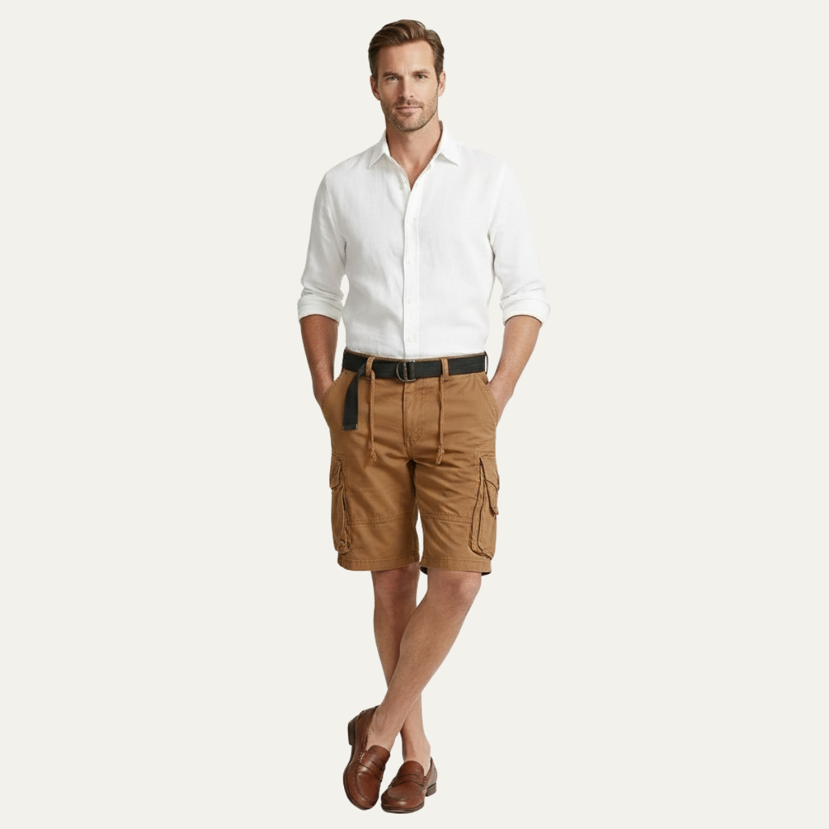 Short Cargo en Coton Homme | Casual & Utilitaire