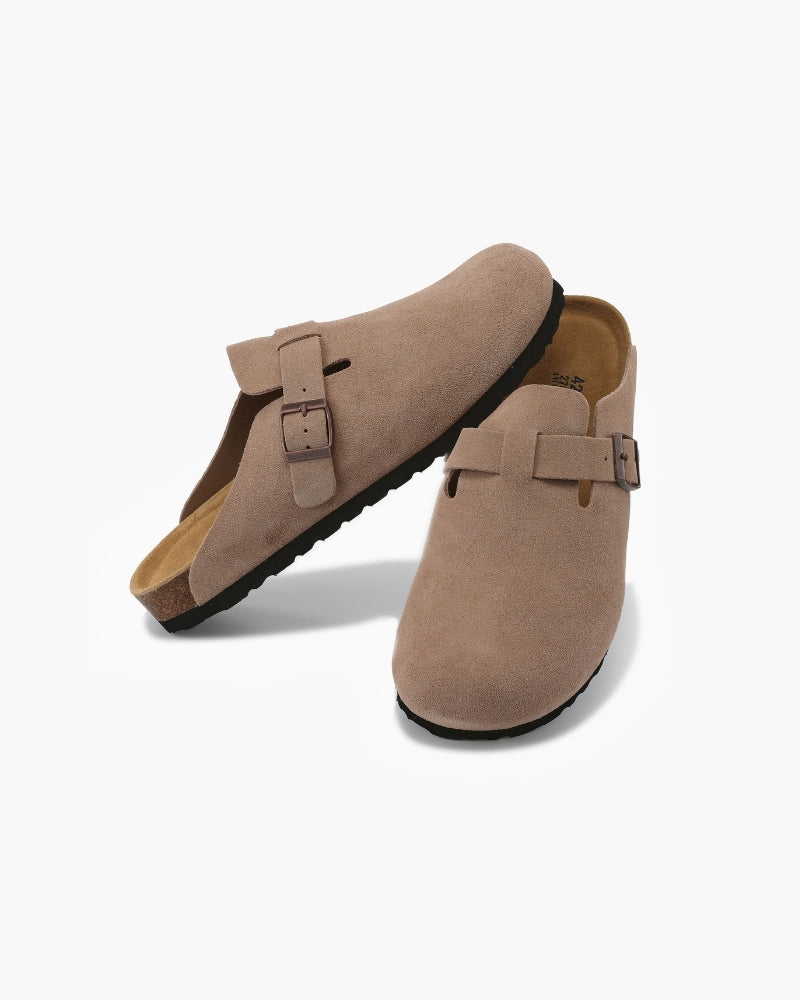 Sabot homme en daim à boucle | Élégance Décontractée
