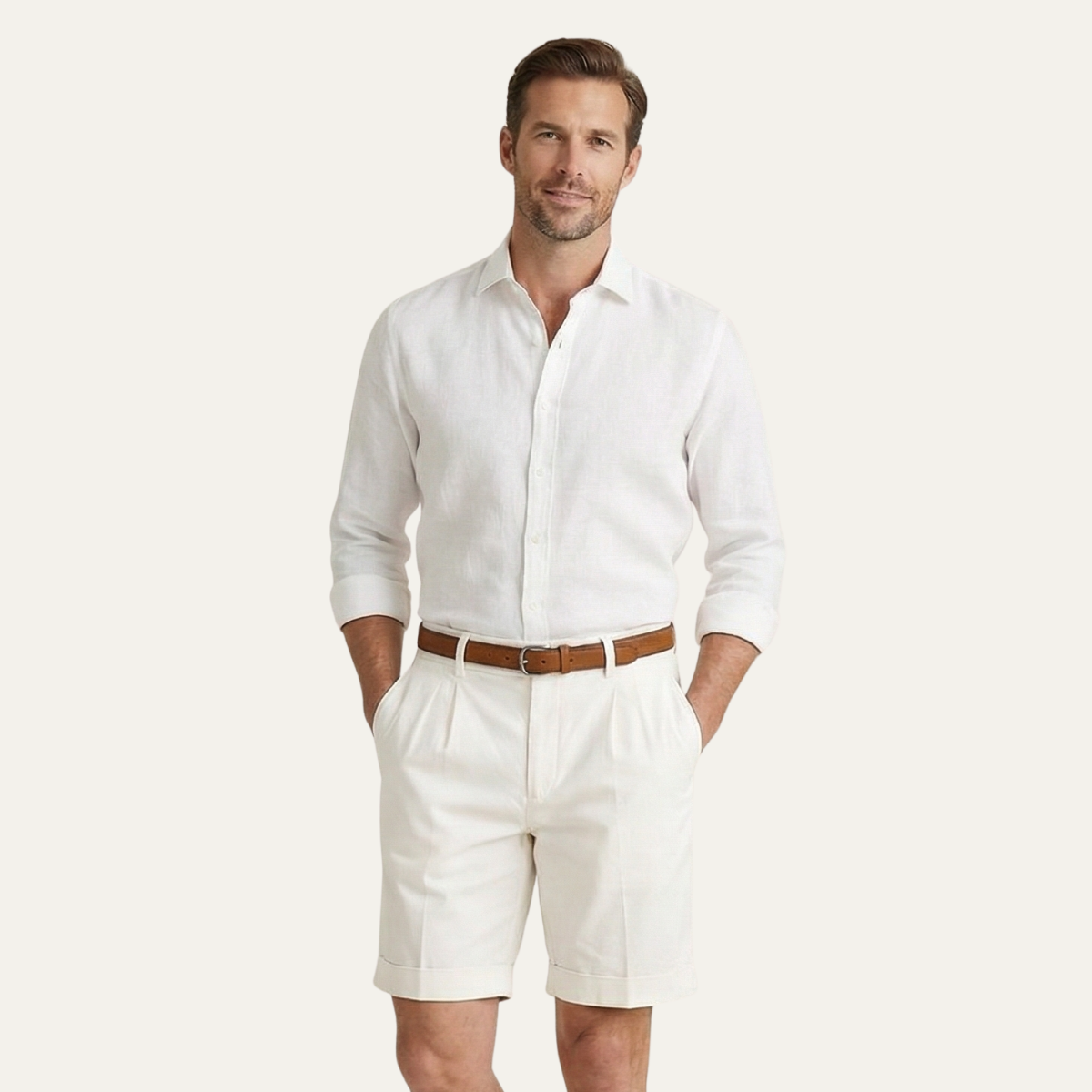 Short en Lin Tailleur Homme | Élégance Estivale & Confort