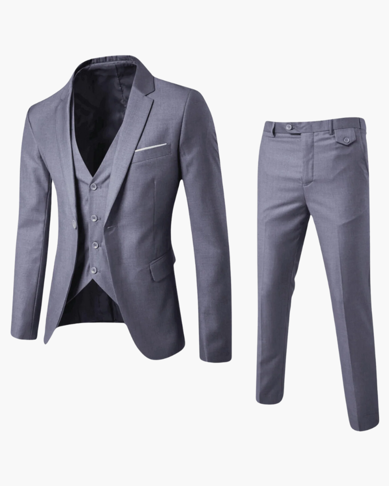 Costume 3 Pièces Premium Homme | Coupe Moderne & Formelle