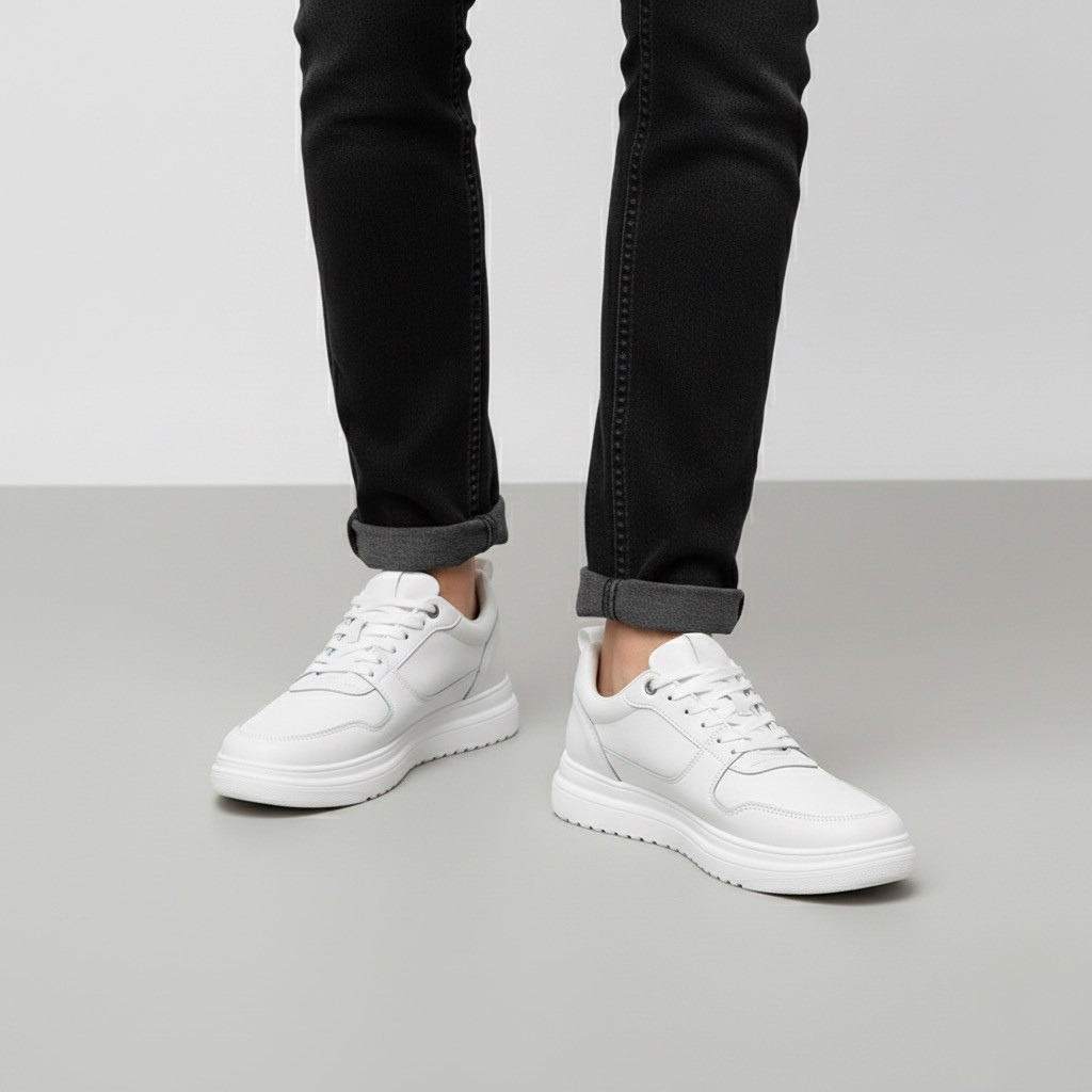 Sneakers Orthopédiques Rehaussantes Homme | Semelle Solide, Style & Confort