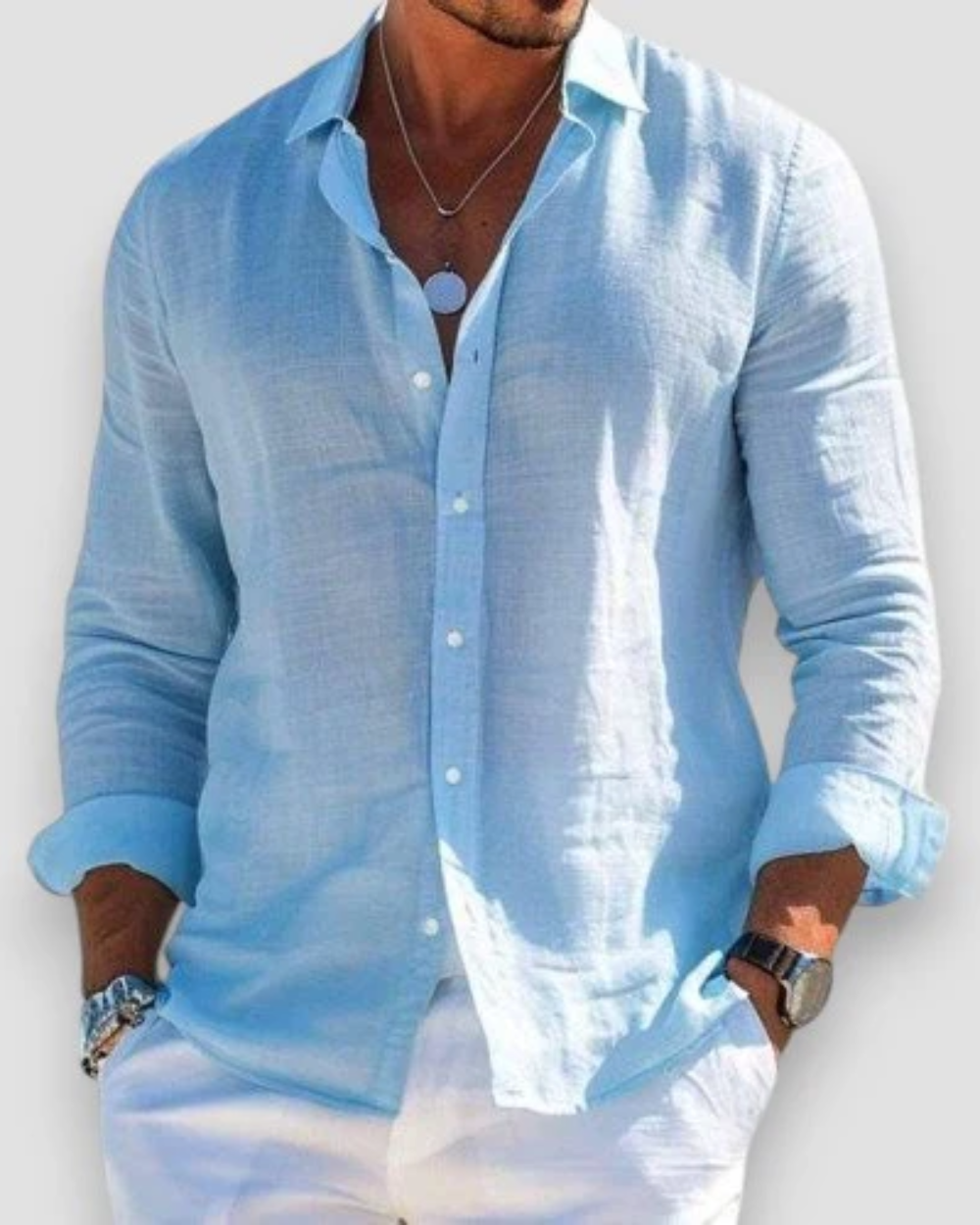 Chemise Casual Homme Légère | Polyvalente & Confortable