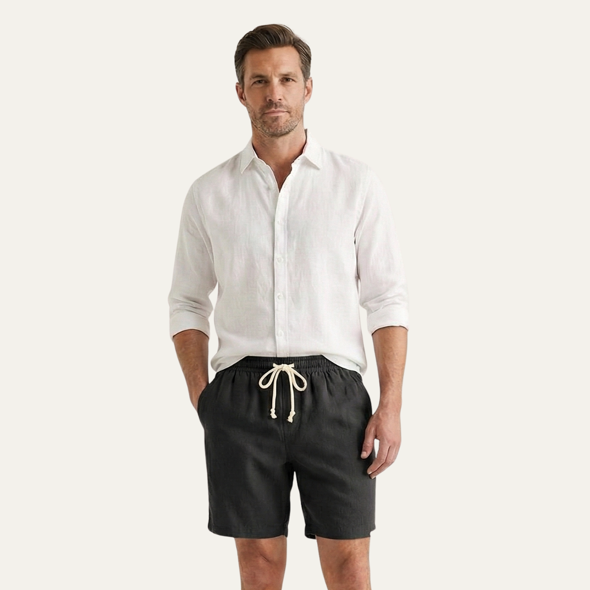 Short en Lin à Cordon Homme | Style Estival Décontracté