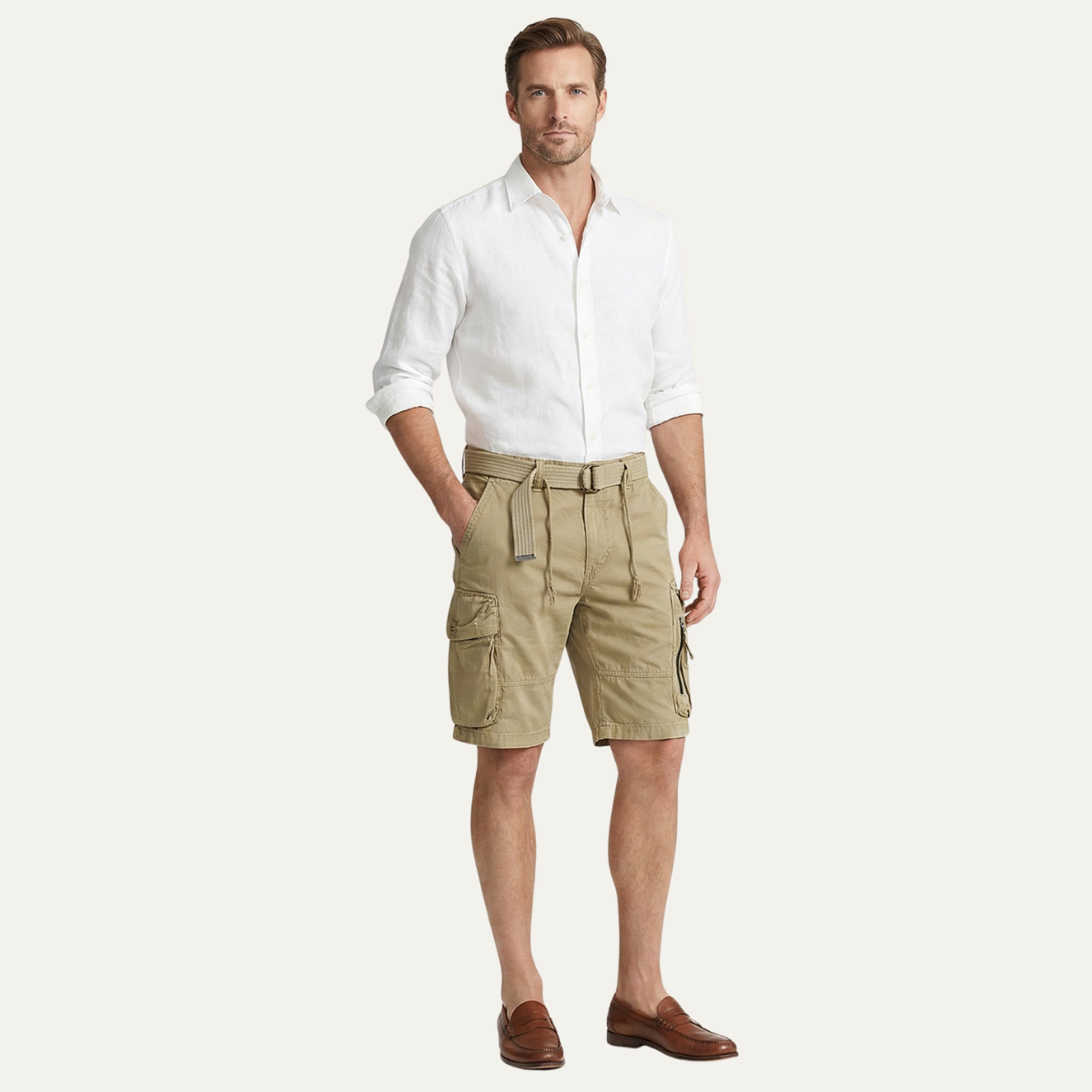 Short Cargo en Coton Homme | Casual & Utilitaire