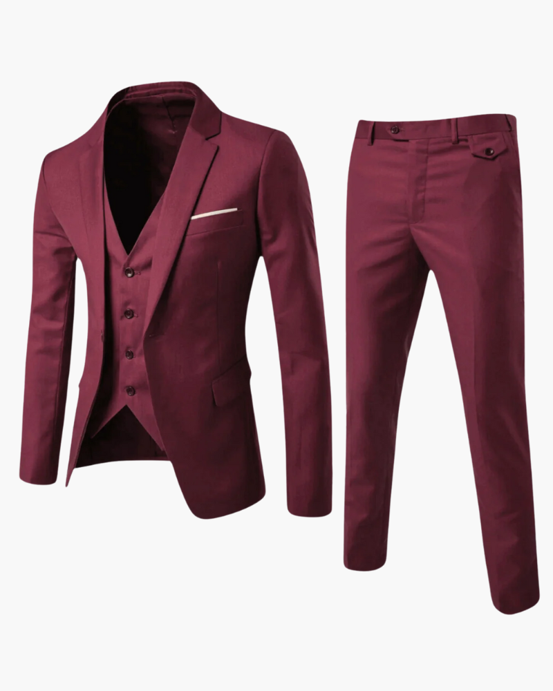 Costume 3 Pièces Premium Homme | Coupe Moderne & Formelle