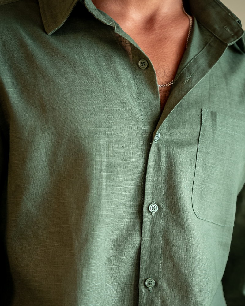 Chemise en Lin 100% Homme | Légère & Respirante