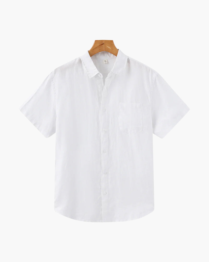 Chemise en Lin Manches Courtes Homme | Fraîche & Estivale