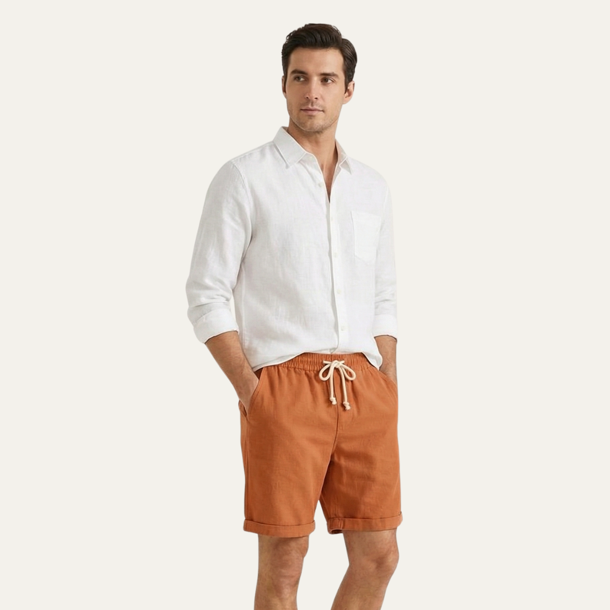 Short en Lin à Cordon Homme | Style Estival Décontracté