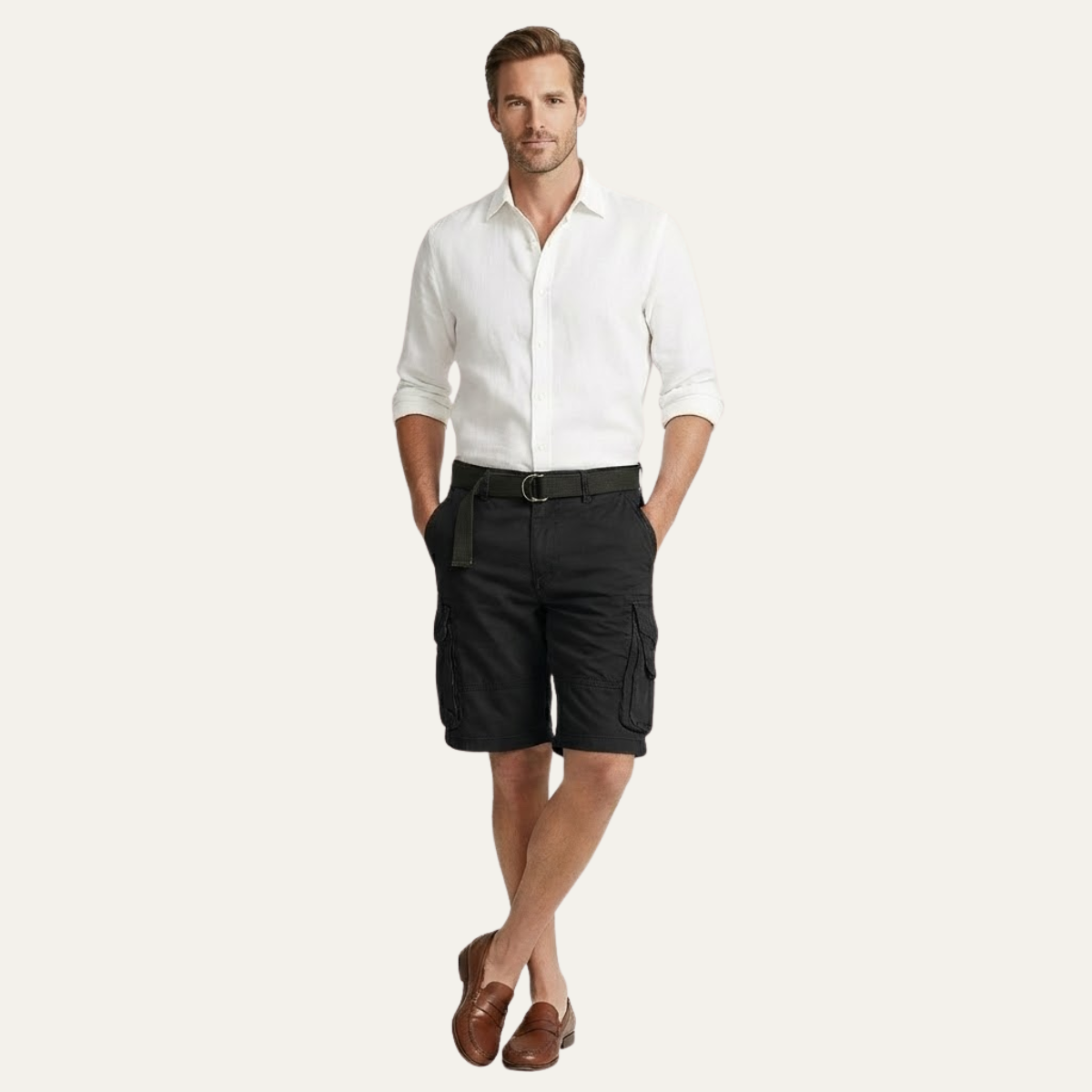 Short Cargo en Coton Homme | Casual & Utilitaire