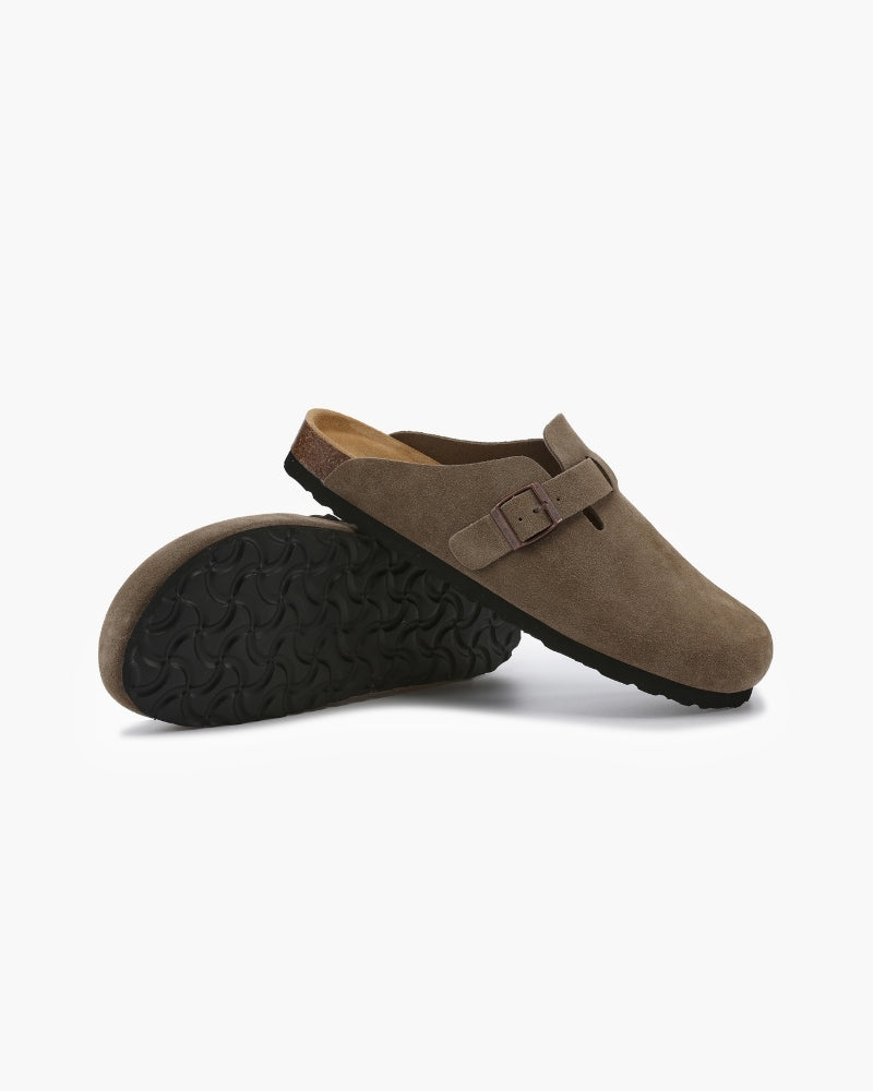 Sabot homme en daim à boucle | Élégance Décontractée