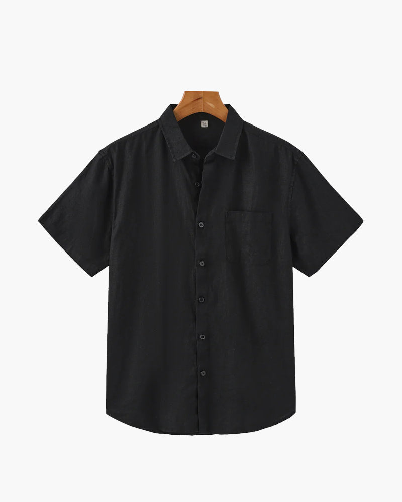 Chemise en Lin Manches Courtes Homme | Fraîche & Estivale