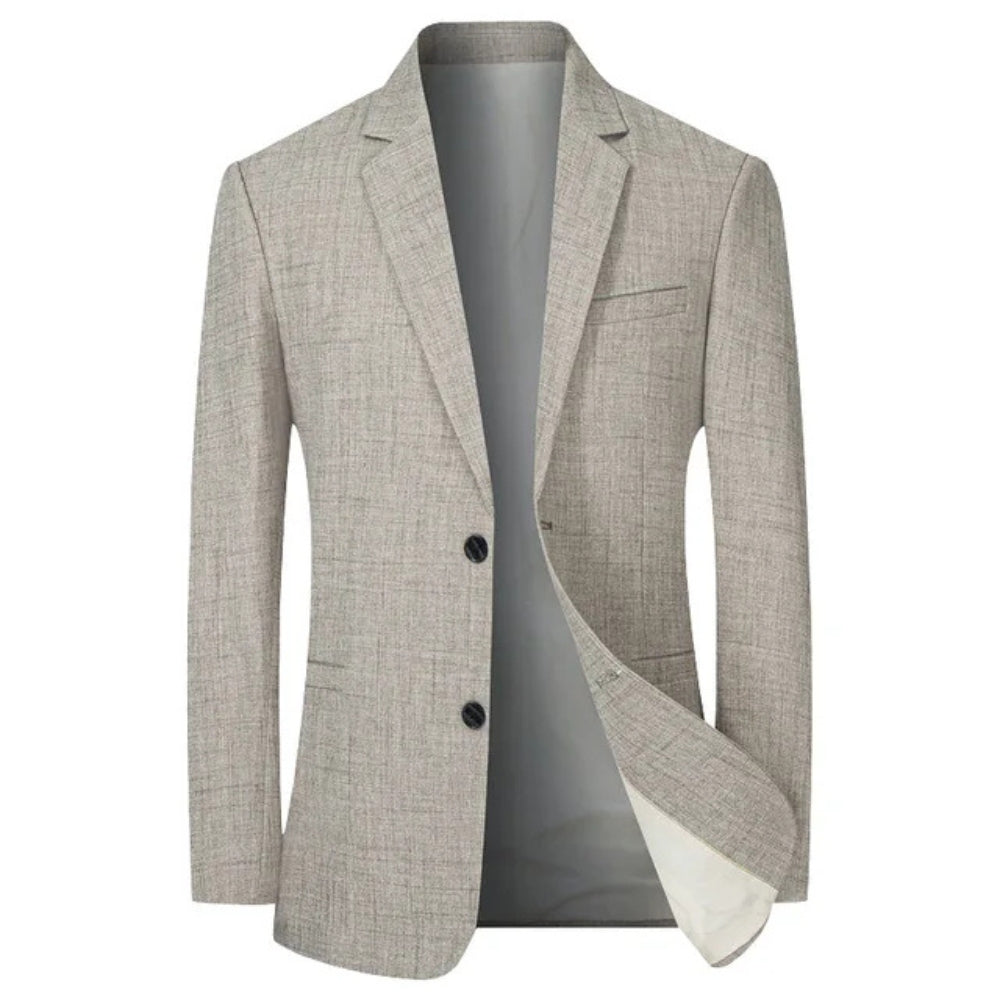 Blazer Homme Élégant Bouton Unique Revers | Tenue Formelle