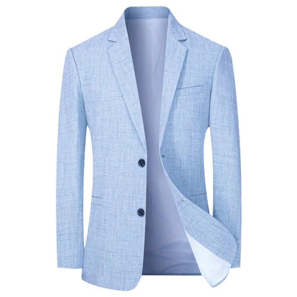 Blazer Homme Élégant Bouton Unique Revers | Tenue Formelle