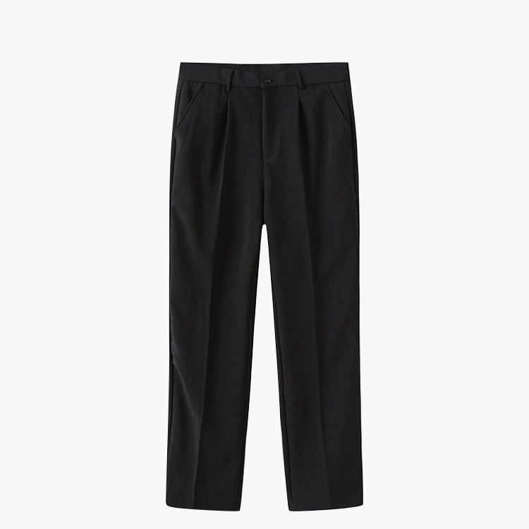 Pantalon Slim à Plis Homme | Ceinture & Coupe Ajustée