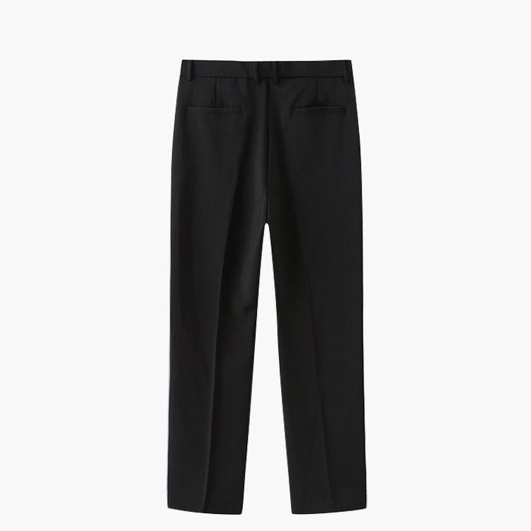 Pantalon Slim à Plis Homme | Ceinture & Coupe Ajustée