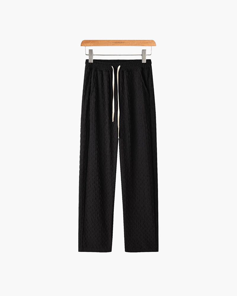 Pantalon Jacquard Homme Oversized | Confort & Style Distinctif