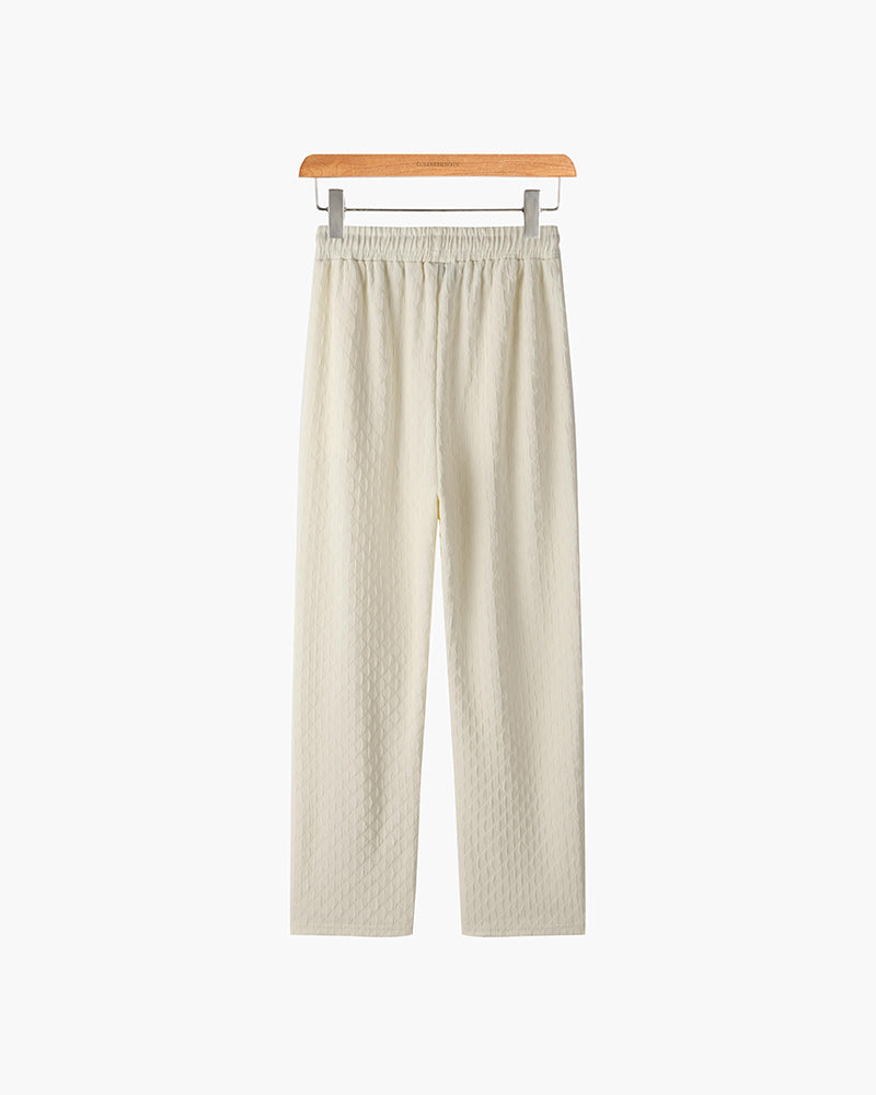 Pantalon Jacquard Homme Oversized | Confort & Style Distinctif