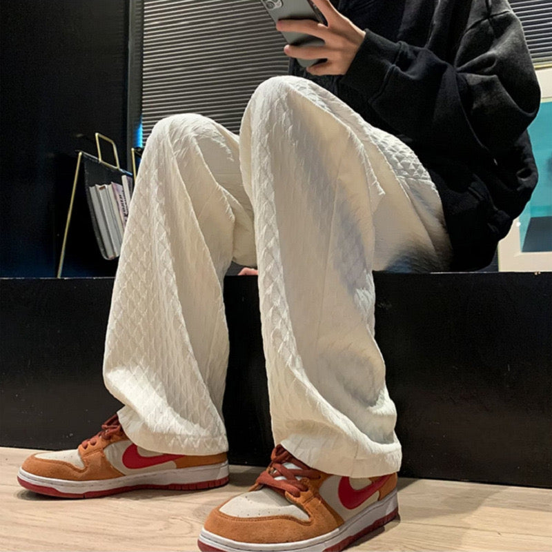 Pantalon Jacquard Homme Oversized | Confort & Style Distinctif