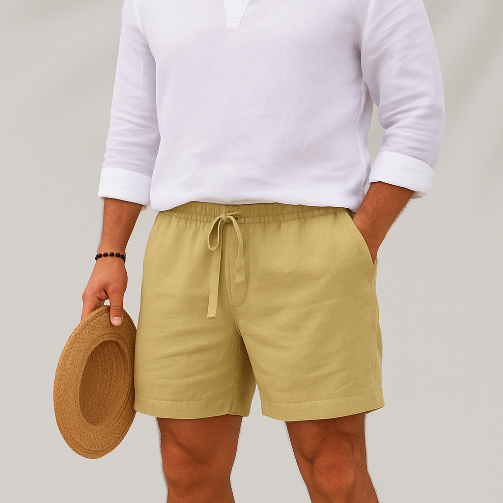Short en Lin Coupe Relaxe Homme | Légèreté & Style Estival