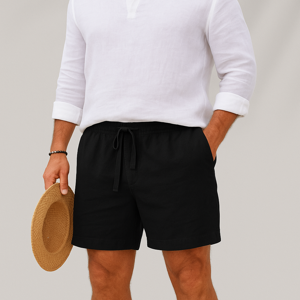 Short en Lin Coupe Relaxe Homme | Légèreté & Style Estival