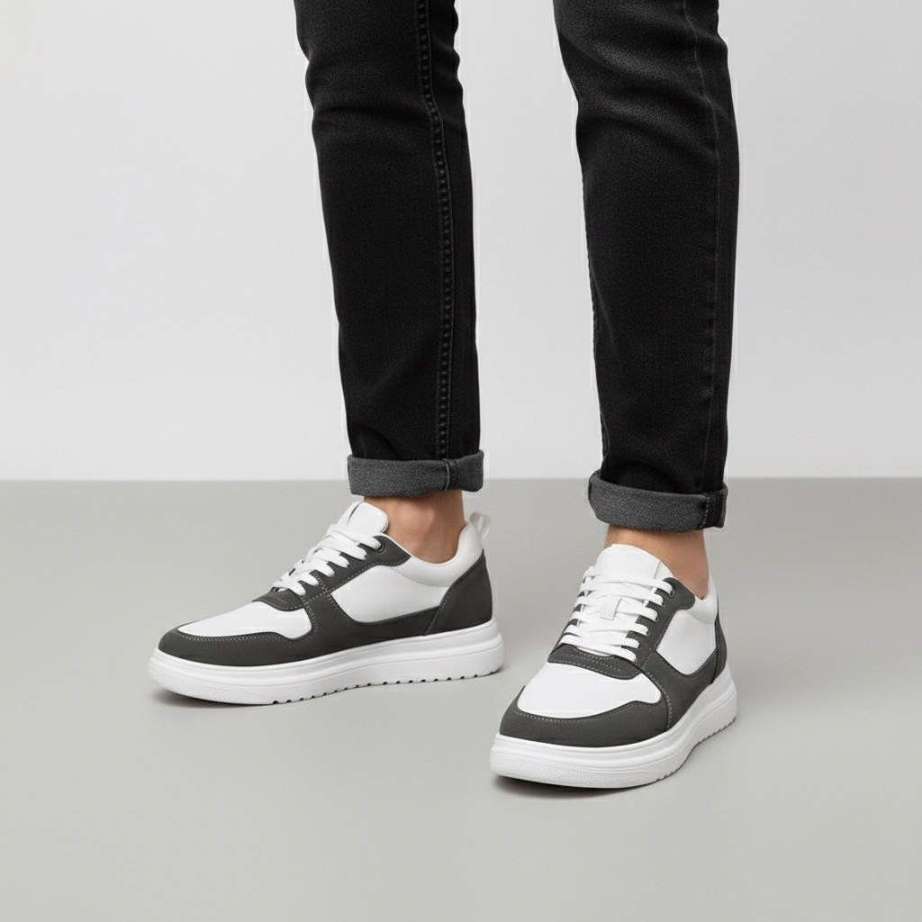 Sneakers Orthopédiques Rehaussantes Homme | Semelle Solide, Style & Confort