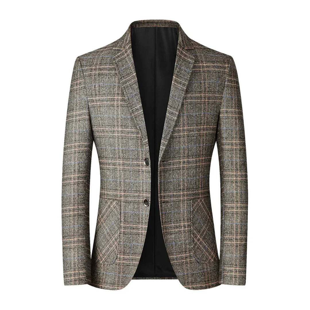 Blazer Homme Élégant Deux Boutons Revers | Style Versatile
