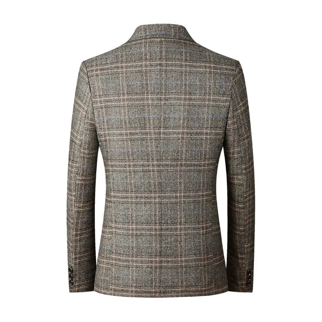 Blazer Homme Élégant Deux Boutons Revers | Style Versatile