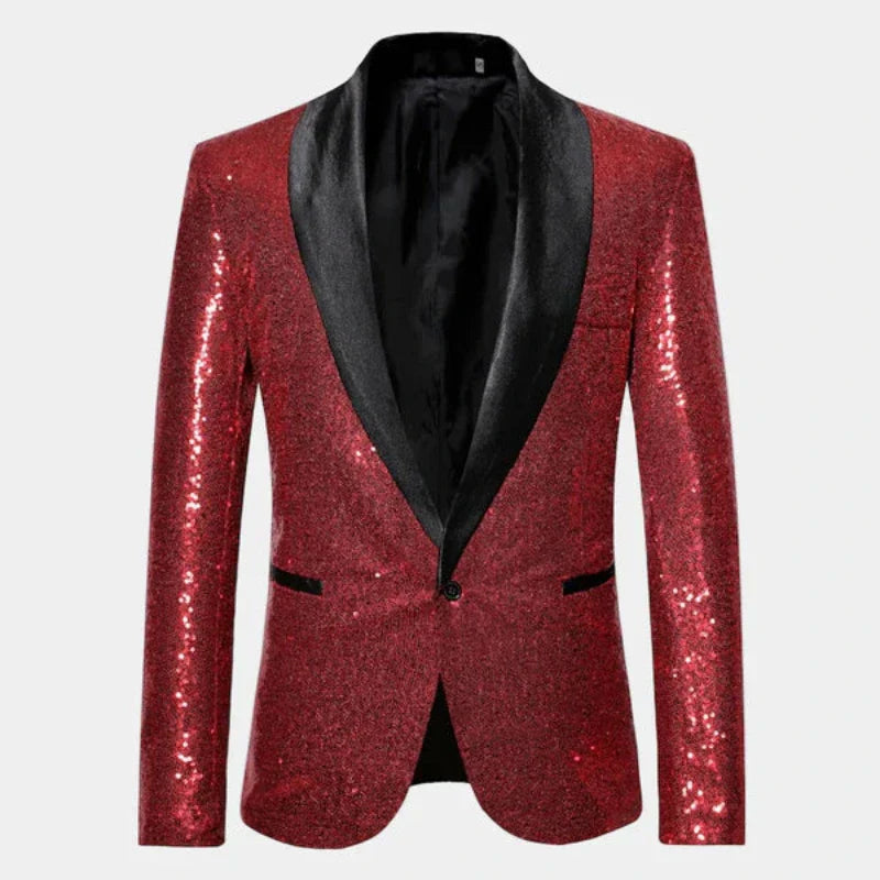 Blazer Smoking Homme Brillant | Élégance de Soirée