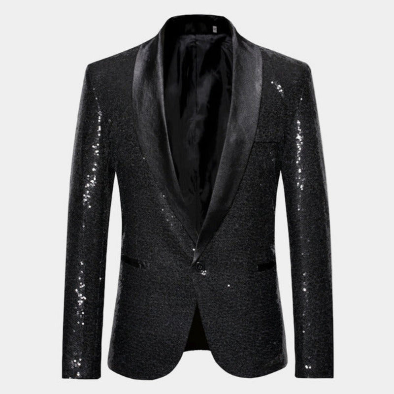 Blazer Smoking Homme Brillant | Élégance de Soirée