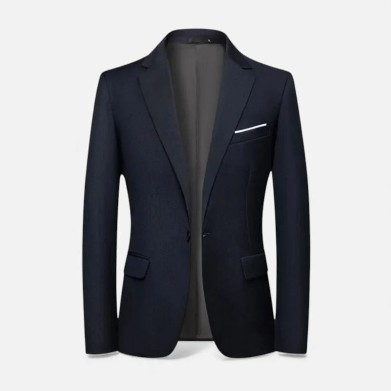 Blazer Structuré Homme Revers & Poches | Style Contemporain