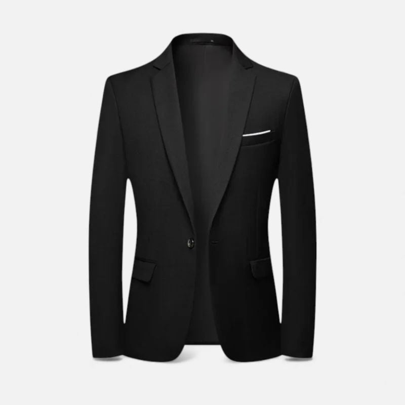 Blazer Structuré Homme Revers & Poches | Style Contemporain