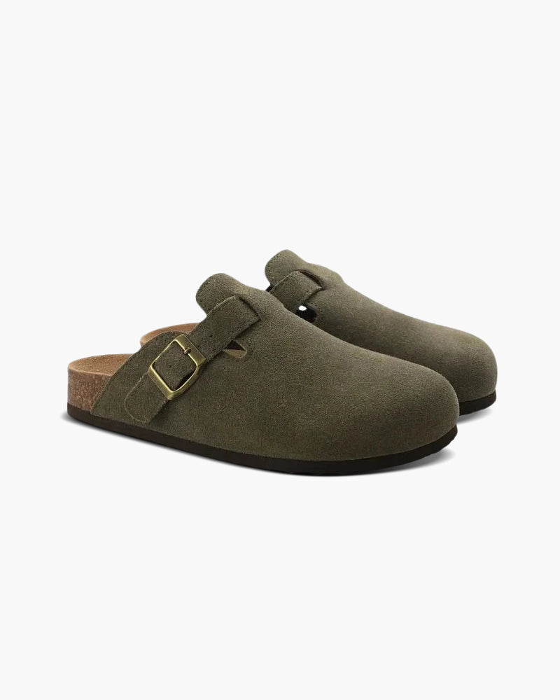 Sabot homme en daim à boucle | Élégance Décontractée
