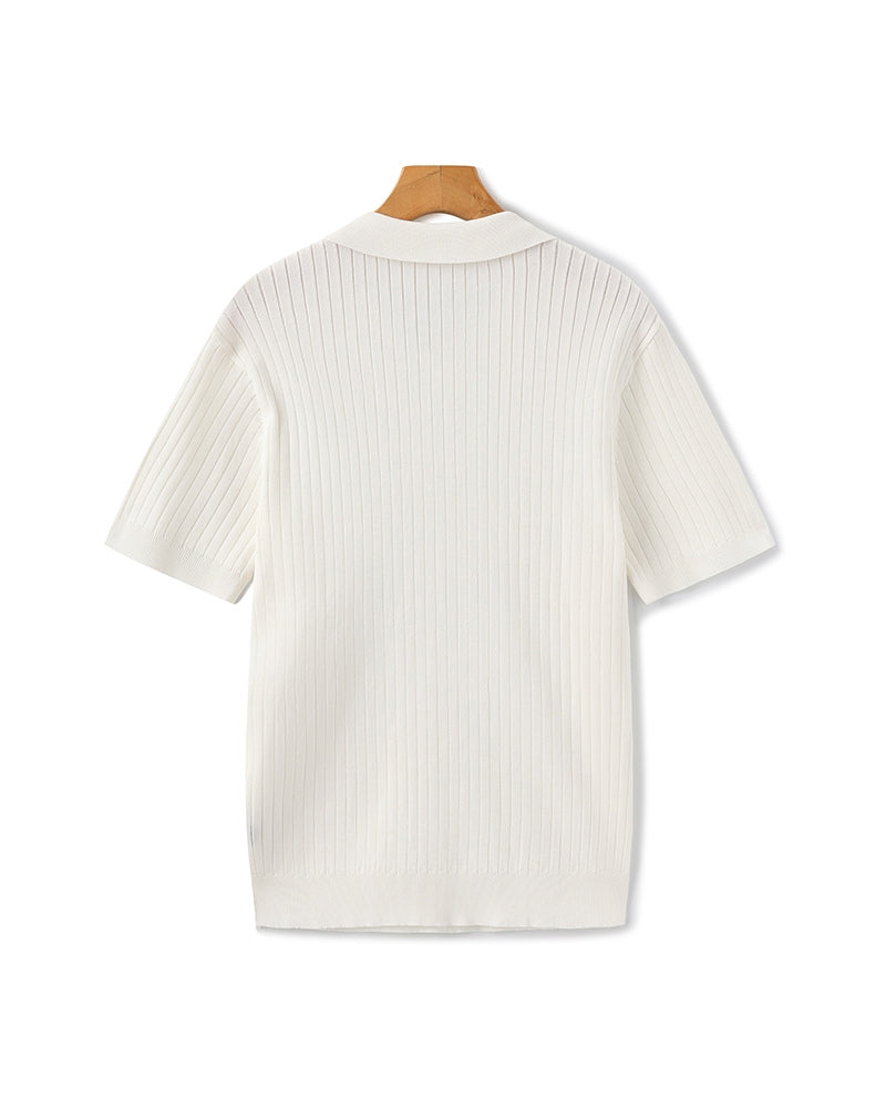 Polo à Côtes Premium Homme | Maille Élégante & Polyvalente