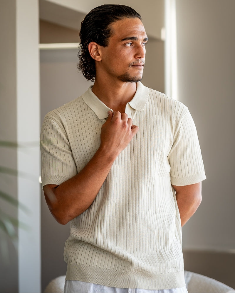 Polo à Côtes Premium Homme | Maille Élégante & Polyvalente