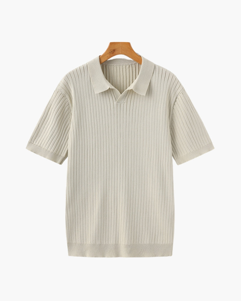 Polo à Côtes Premium Homme | Maille Élégante & Polyvalente