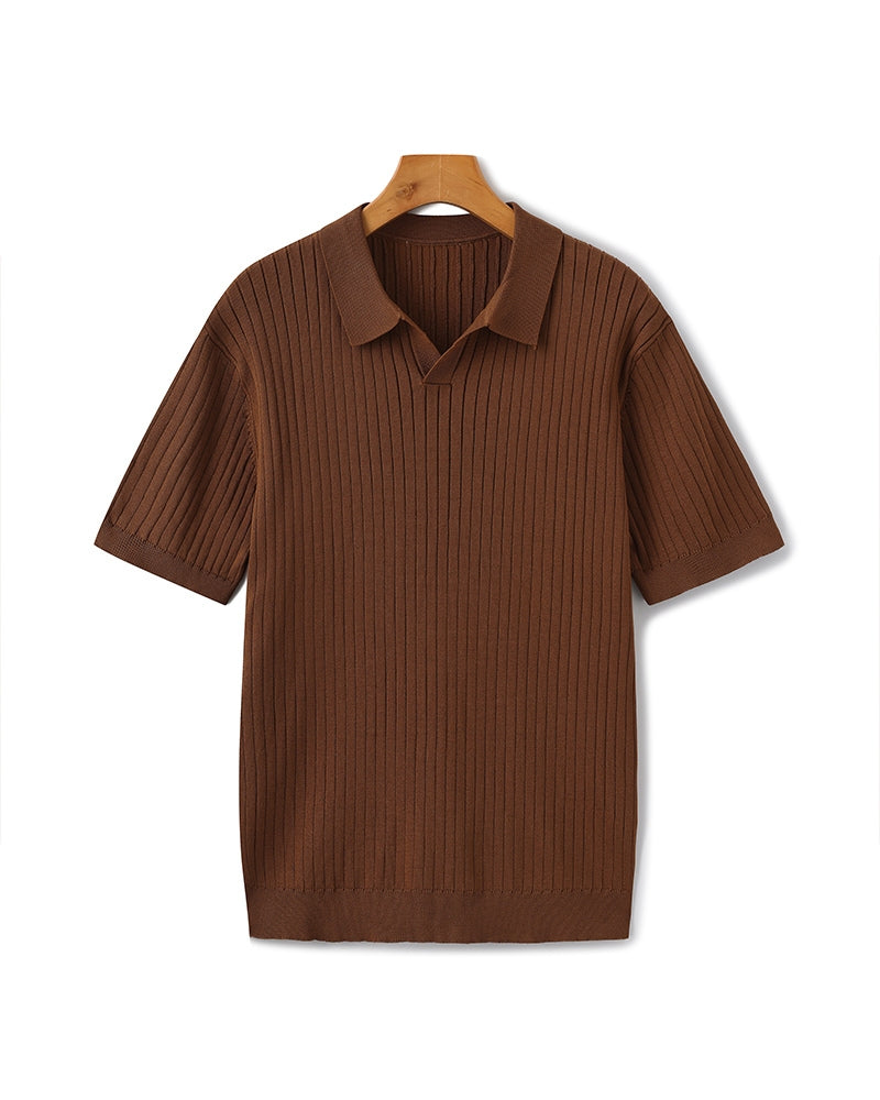 Polo à Côtes Premium Homme | Maille Élégante & Polyvalente