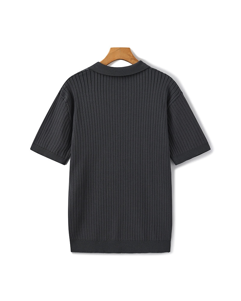 Polo à Côtes Premium Homme | Maille Élégante & Polyvalente