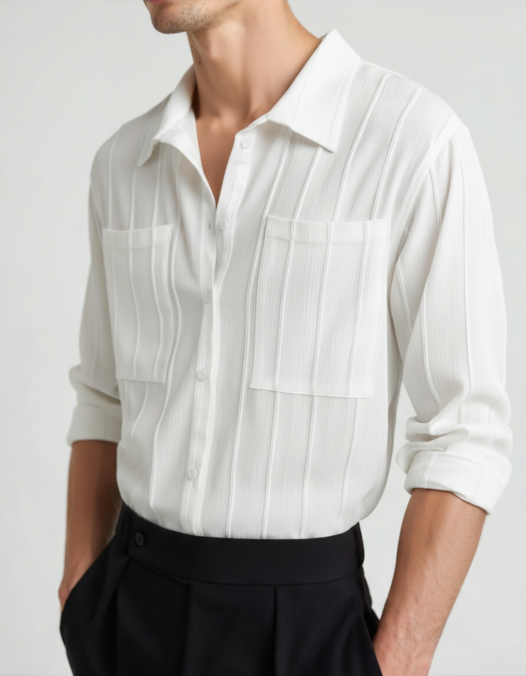Chemise à Rayures Homme | Style Classique & Élégant