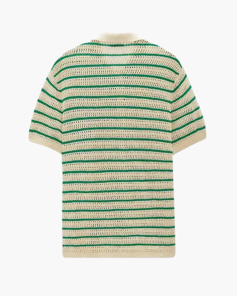 Chemise Tricot Manches Courtes Homme | Respirante & Confortable