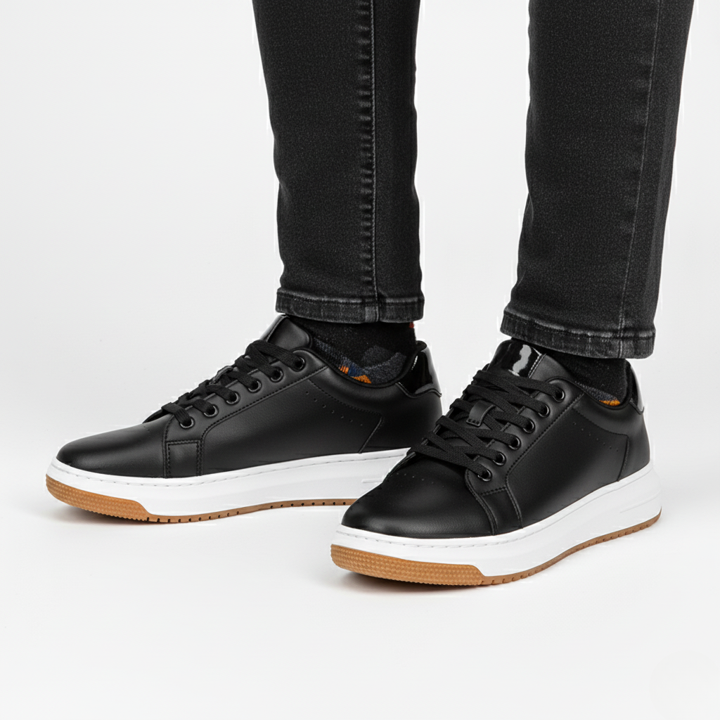 Sneakers Orthopédiques Rehaussantes Homme | Semelle Robuste, Confort & Style