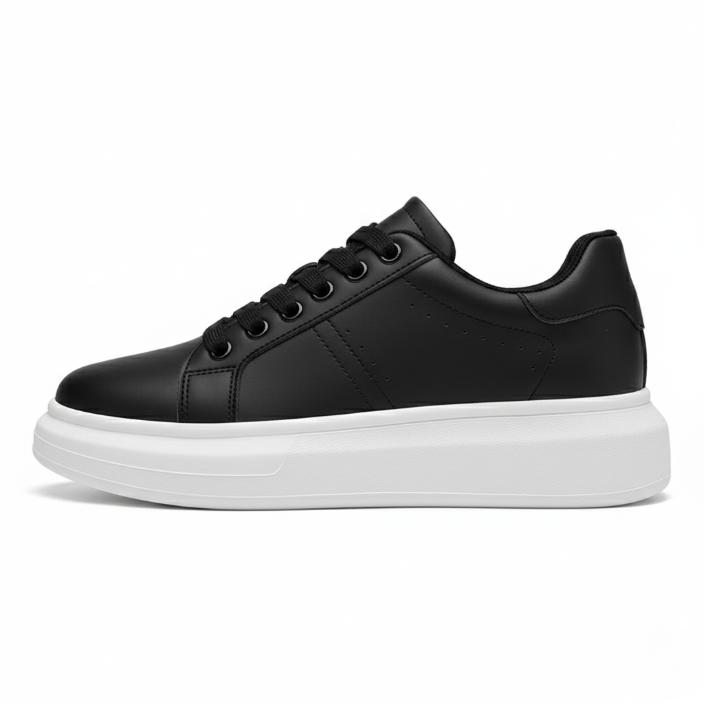 Sneakers Orthopédiques Rehaussantes Homme | Design Épuré & Confort Quotidien