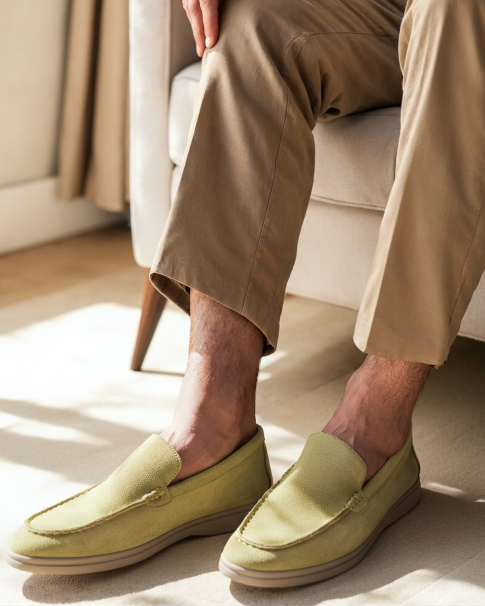 Mocassins Premium en Daim Homme | Style Raffiné & Confort