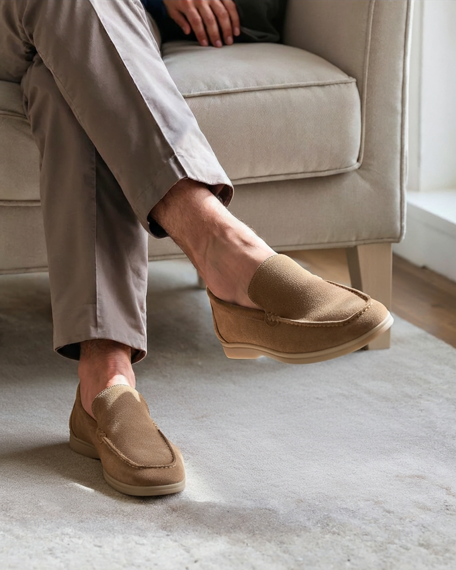 Mocassins Premium en Daim Homme | Style Raffiné & Confort