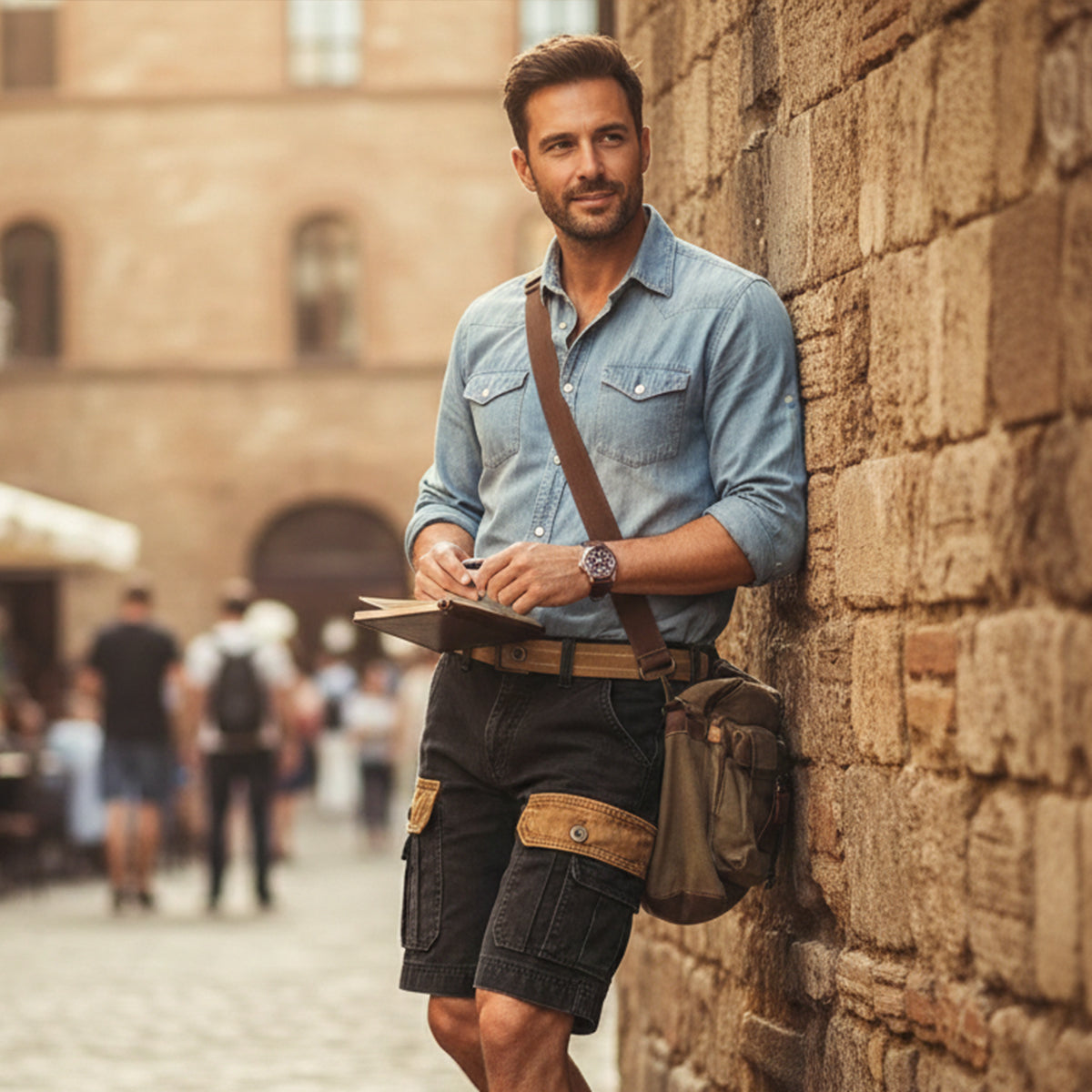 Short Cargo Utilitaire Homme Style Vintage | Poches & Confort