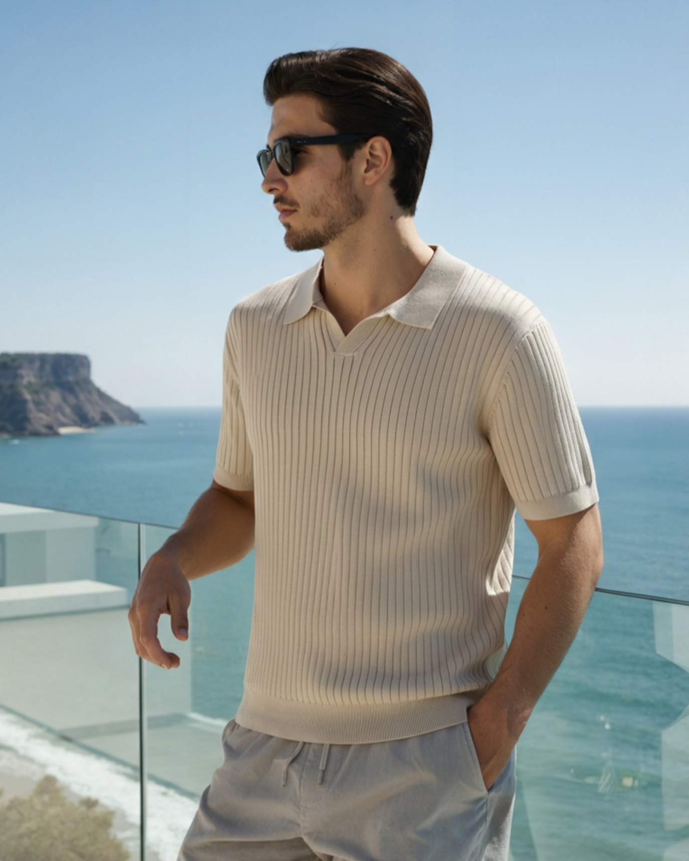 Polo à Côtes Premium Homme | Maille Élégante & Polyvalente