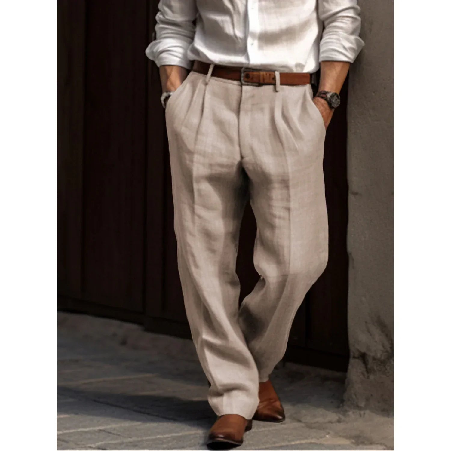 Pantalon Estival en Viscose Homme | Style & Confort