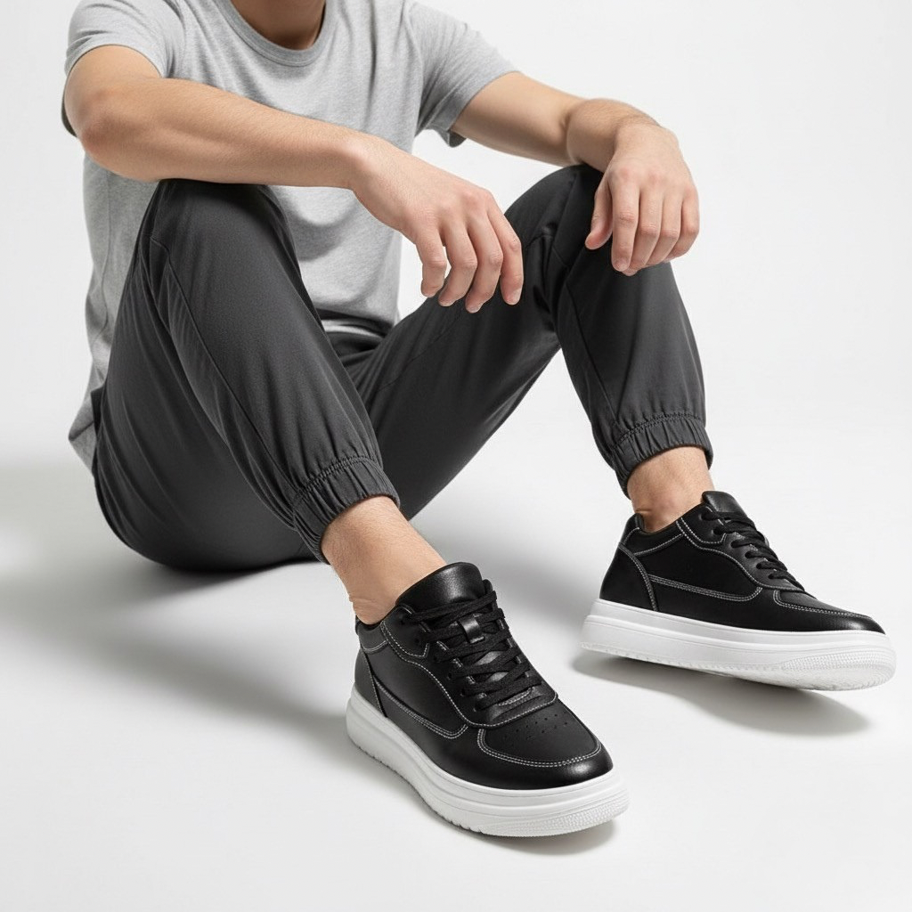 Sneakers Orthopédiques Rehaussantes Homme | Confort & Hauteur Discrète